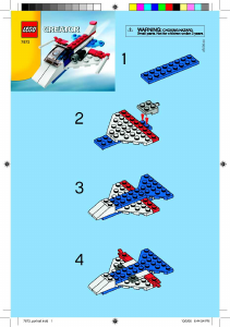 Mode d’emploi Lego set 7873 Creator Avion