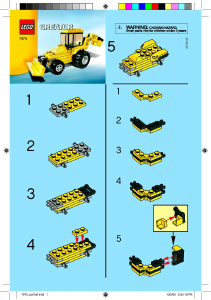 Manual Lego set 7875 Creator Retroescavadeira