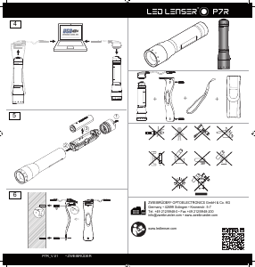 Manual Led Lenser P7R Lanterna
