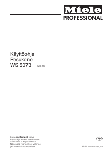 Käyttöohje Miele WS 5073 LP Pesukone