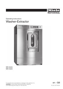 Manual Miele WS 5243 EL Washing Machine
