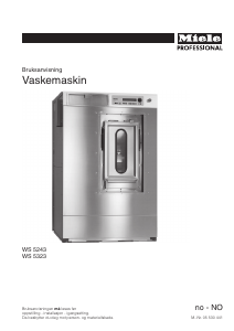 Bruksanvisning Miele WS 5243/323 MMK Vaskemaskin