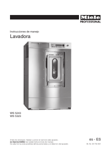 Manual de uso Miele WS 5243/323 MMK Lavadora