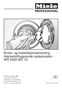 Bruksanvisning Miele WS 5425 LP Vaskemaskin