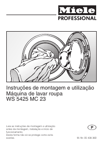 Manual Miele WS 5425 LP Máquina de lavar roupa