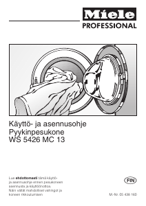 Käyttöohje Miele WS 5426 LP Pesukone