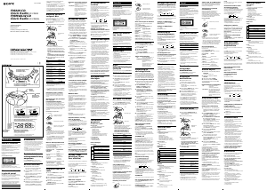 Handleiding Sony ICF-CD831 Wekkerradio