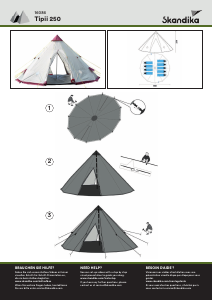 Manual Skandika Tipii 250 Tent