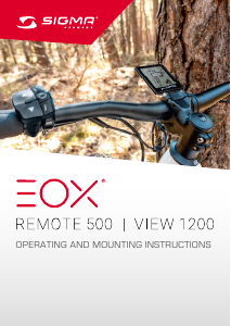 Manual Sigma EOX Remote 500 Cycling Computer