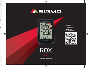 Manual de uso Sigma ROX 2.0 Ciclocomputador