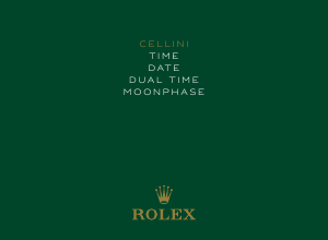 Handleiding Rolex Cellini Moonphase Horloge