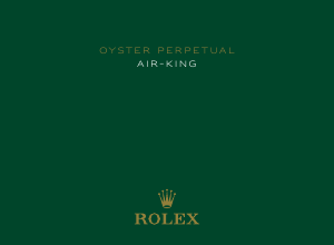 Handleiding Rolex Oyster Perpetual Air-King Horloge