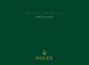 Handleiding Rolex Oyster Perpetual Datejust Horloge