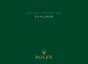 Handleiding Rolex Oyster Perpetual Explorer Horloge