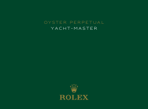 Handleiding Rolex Oyster Perpetual Yacht-Master Horloge