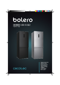 Handleiding Cecotec Bolero CoolMarket Combi 495 Dark E Koel-vries combinatie