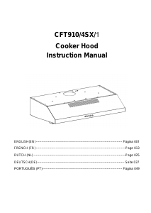 Handleiding Candy CFT910/4SX/1 Afzuigkap