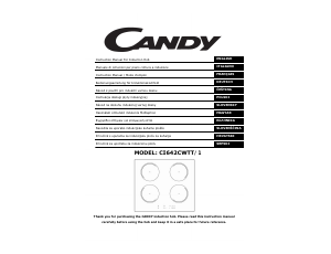 Manual Candy CI642CWTT/1 Hob