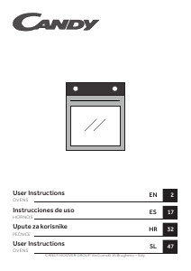 Manual de uso Candy FIDC X696 L Horno