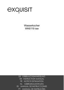 Bedienungsanleitung Exquisit WK 6119 isw Wasserkocher