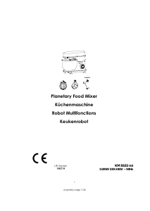 Bedienungsanleitung Exquisit KM 8102 roi Standmixer