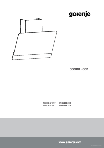 Instrukcja Gorenje WHI649X21P Okap kuchenny