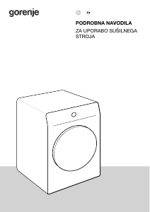Priročnik Gorenje DNS93 Sušilni stroj