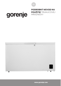 Návod Gorenje FH43EAW Mraznička