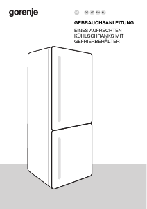 Bedienungsanleitung Gorenje NRK61CA2XL4 Kühl-gefrierkombination