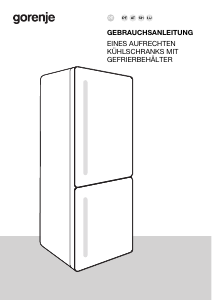 Bedienungsanleitung Gorenje NK89B0DR Kühl-gefrierkombination