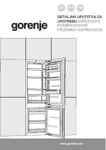 Priručnik Gorenje NRKI218EE1 Frižider – zamrzivač