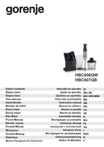 Manuale Gorenje HBC806QW Frullatore a mano