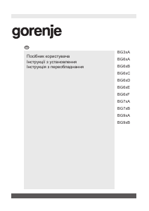 Посібник Gorenje GW640X Конфорка