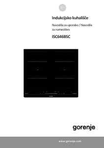 Priročnik Gorenje ISC646BSC Grelna plošča