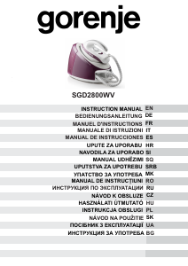 Handleiding Gorenje SGD2800WV Strijkijzer