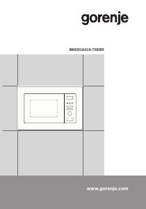 Прирачник Gorenje BMI201AG1X Микробранова печка