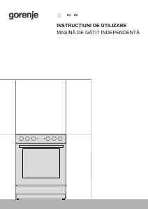 Manual Gorenje GEC5A12WG-B Aragaz