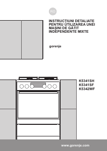 Manual Gorenje K5342WF Aragaz