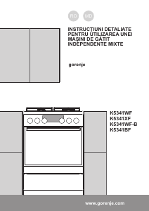 Manual Gorenje K5341BF Aragaz