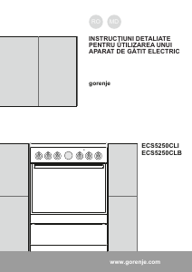 Manual Gorenje ECS5250CLB Aragaz
