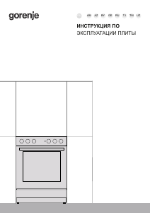 Руководство Gorenje GK6A40WA Кухонная плита