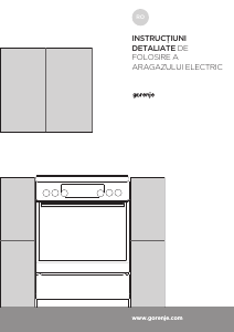 Manual Gorenje ECS6350WC Aragaz