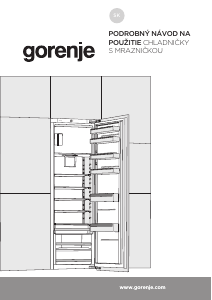 Návod Gorenje RBI418EE0 Chladnička