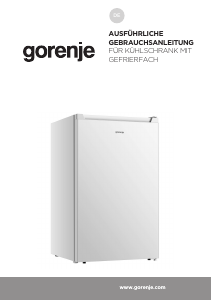 Bedienungsanleitung Gorenje R29EPW4 Kühlschrank