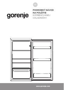 Návod Gorenje RI409EP1 Chladnička