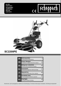 Handleiding Scheppach SC2200PE Veegmachine