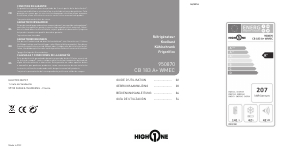 Mode d’emploi High One CB 183A+ WMEC Réfrigérateur combiné