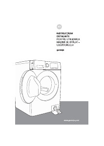 Manual Gorenje WD10514S Mașină de spalat cu uscator
