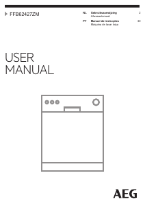 Manual AEG FFB62427ZM Máquina de lavar louça