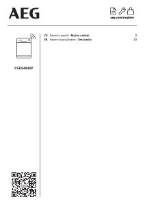 Návod AEG FSE94848P Umývačka riadu